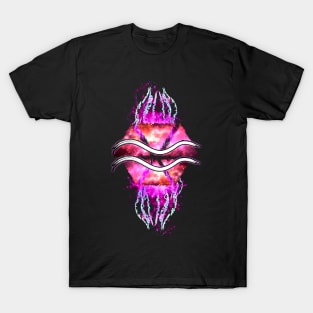 Aquarius Zodiac - Pink Abstract T-Shirt